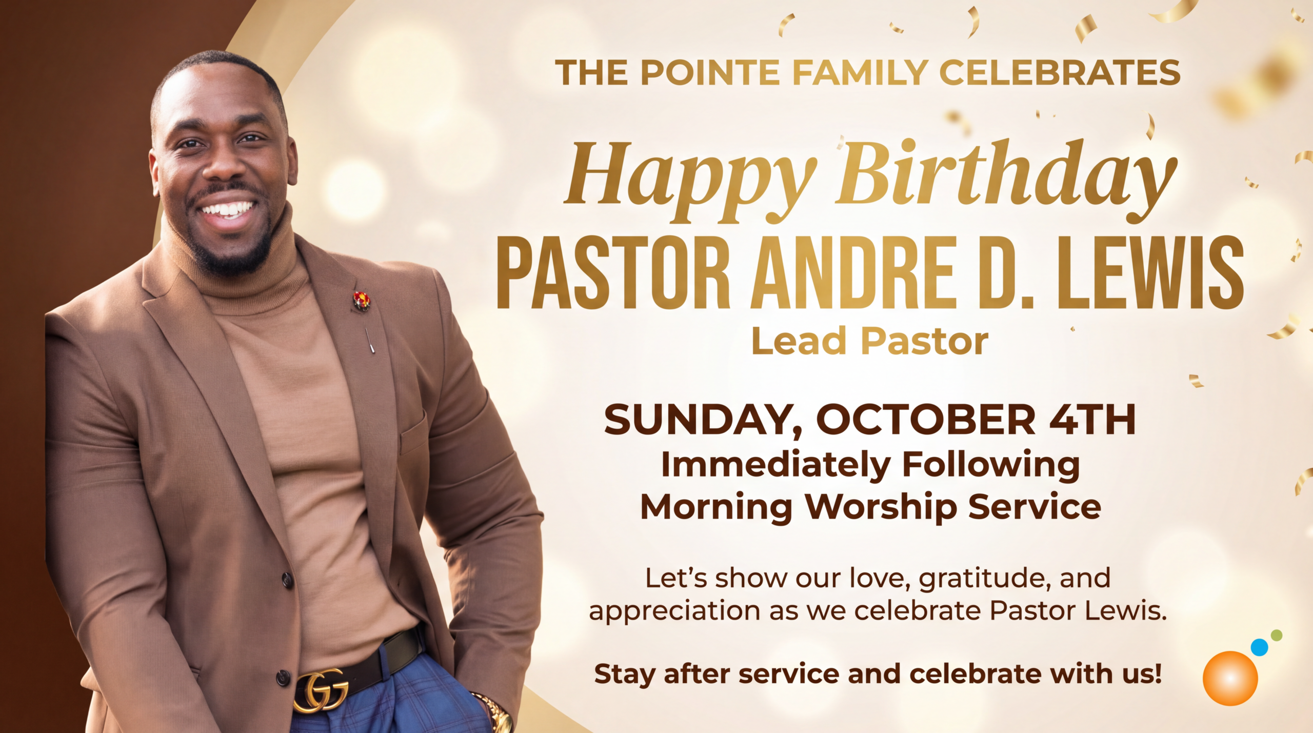 Pastor Andre Birthday